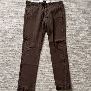 J. Crew Men's Chocolate Brown Stretch Chinos